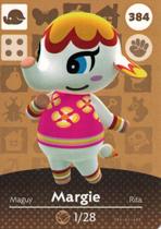 Cartão Amiibo Margie 384/400 de Animal Crossing da Nintendo Cartão Amiibo Margie 384/400 de Animal Crossing da Nintendo