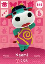 Cartão Amiibo Nintendo Animal Crossing Naomi 345/400 EUA Cartão Amiibo Nintendo Animal Crossing Naomi 345/400 EUA