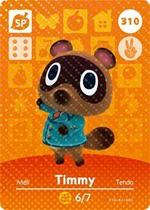 Cartão Amiibo Nintendo Timmy - Animal Crossing 310 Cartão Amiibo Nintendo Timmy - Animal Crossing 310