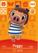 Cartão Amiibo Peggy Animal Crossing 365/400 Cartão Amiibo Peggy Animal Crossing 365/400