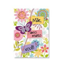 Cartão Artesanal Mãe Floral Tags Fina Ideia