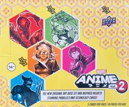Cartão colecionável Hobby Box Upper Deck Marvel Anime Vol 2 2023 Cartão colecionável Hobby Box Upper Deck Marvel Anime Vol 2 2023