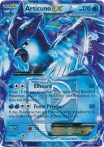 Cartão colecionável Pokemon Articuno-EX (25) preto e branco