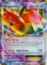 Cartão Colecionável Pokémon Dragonite-EX XY Evolutions Holo 72/108