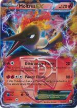 Cartão colecionável Pokemon Moltres-ex (14) Preto e branco