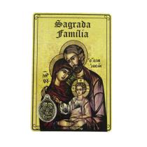 Cartão com Medalha Sagrada Família