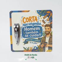 Cartão com mini cortdor de unha Dia do Homem 10 unidades
