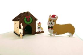 Cartão comemorativo iGifts And Cards Adorable Corgi Family Christmas Cartão comemorativo iGifts And Cards Adorable Corgi Family Christmas
