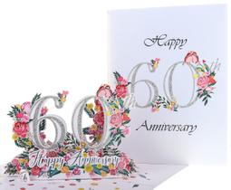 Cartão comemorativo iGifts And Cards Feliz 60º aniversário Cartão comemorativo iGifts And Cards Feliz 60º aniversário