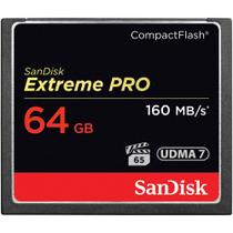 Cartão Compact Flash Sandisk Extreme PRO 64GB - 160MB/s