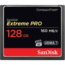 Cartão CompactFlash 128Gb SanDisk Extreme Pro 4k 160MB/s UDMA7