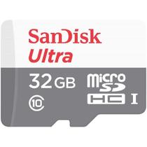 Cartão d Memória Micro SD 32GB 100mb/s Ultra c/ Adaptador SD - Sandisk