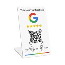 Cartão De Acesso Autônomo NFC 215 Programável Para Avaliações Do Google 13.56Mhz Com Código QR