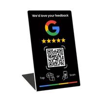 Cartão De Acesso Autônomo NFC 215 Programável Para Avaliações Do Google 13.56Mhz Com Código QR