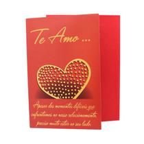 Cartão de Amor Dia dos Namorados 18 x 12cm com envelope