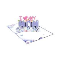 Cartão De Aniversário 3D Pop-Up Rosa Para Mulheres E Jovens Perfeito Para Aniversários, Dia Das Mães