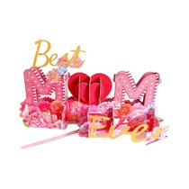 Cartão De Aniversário 3D Pop-Up Rosa Para Mulheres E Jovens Perfeito Para Aniversários, Dia Das Mães