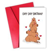 Cartão de aniversário CSMOSJGreetings Capybara para namorada