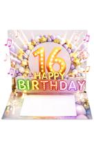 Cartão de Aniversário Joli Coon 16 Anos Música e Luz 20x15cm Cartão de Aniversário Joli Coon 16 Anos Música e Luz 20x15cm