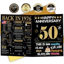 Cartão de Aniversário Joycard 50º Bodas de Ouro 1976 Cartão de Aniversário Joycard 50º Bodas de Ouro 1976