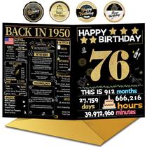 Cartão de Aniversário Joycard 76 Anos com Envelope Cartão de Aniversário Joycard 76 Anos com Envelope