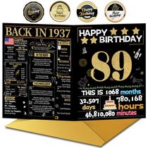 Cartão de Aniversário Joycard 89º com Envelope 20x25 cm Cartão de Aniversário Joycard 89º com Envelope 20x25 cm