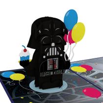 Cartão de aniversário Lovepop Darth Vader 3D pop-up 13 x 18 cm Cartão de aniversário Lovepop Darth Vader 3D pop-up 13 x 18 cm