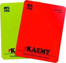 Cartão De Árbitro Futebol Com 02 Unidades Kaemy