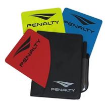 Cartão de Árbitro Penalty Futsal - Amarelo, Azul e Vermelho