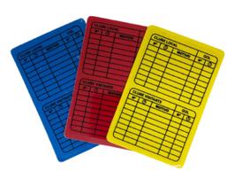 Cartao de arbitro spoart futebol de salao - 3 peças
