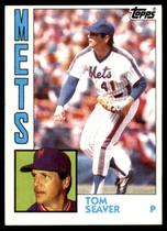 Cartão de beisebol 1984 Topps 740 Tom Seaver Mets Cartão de beisebol 1984 Topps 740 Tom Seaver Mets