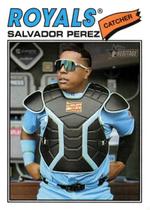 Cartão de Beisebol 2026 Topps Heritage 320 Salvador Perez Royals Cartão de Beisebol 2026 Topps Heritage 320 Salvador Perez Royals