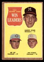 Cartão de Beisebol Topps 1962 58 Warren Spahn Joe Jay Jim Cartão de Beisebol Topps 1962 58 Warren Spahn Joe Jay Jim