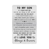 Cartão de carteira Alotozo para meu filho, lembre-se de quem você é filho