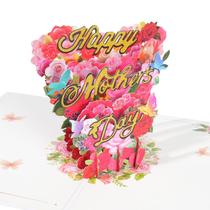 Cartão de Dia das Mães ALMHH Pop Up 3D Feliz Dia das Mães Cartão de Dia das Mães ALMHH Pop Up 3D Feliz Dia das Mães
