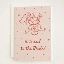 Cartão de felicitações Minted Cheers to Love para chá de panela 5x7