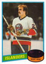 Cartão de hóquei 1980-81 Topps 102 Bob Nystrom NY Islanders