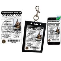 Cartão de identificação com foto e suporte de identificação do Service Dog - ActiveDogs Cartão de identificação com foto e suporte de identificação do Service Dog - ActiveDogs