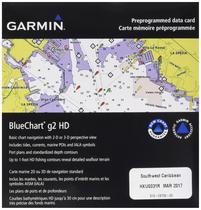 Cartão de mapa Garmin BlueChart g2 Caribe Sudoeste microSD/SD