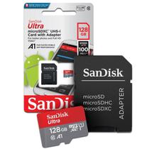 Cartão De Memória 128 Gb Sandisk Ultra Micro Sd Classe 10 80mb/s