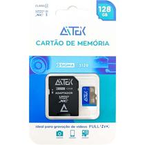 Cartão de Memória 128Gb Aitek MicroSD Leitura até 80 MB/s e Gravação 30 MB/s