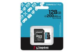 Cartão de Memória 128gb Micro Sd Canvas GO Plus 200mbs A2 Kingston Câmeras de Ação / Drones Cartão de Memória 128gb Micro Sd Canvas GO Plus 200mbs A2 Kingston Câmeras de Ação / Drones