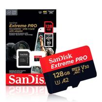 Cartão de Memoria. 128gb micro sd Cl10 200mb/s Extreme Pro SDSQXCD-128GB-GN6MA Sandisk