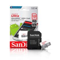 Cartão de Memoria. 128gb Micro sd Cl10 80mb/s Ultra SDSQUNS Sandisk