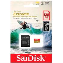 Cartao de Memoria 128GB Micro SD EXTREME Sandisk Classe 10 SDSQXAA-128G-GN6AA