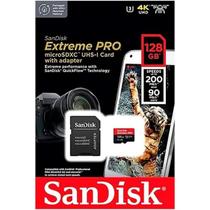 Cartao de Memoria 128GB Micro SD Sandisk EXTREME PRO SDSQXCD-128G-GNMA Cartao de Memoria 128GB Micro SD Sandisk EXTREME PRO SDSQXCD-128G-GNMA