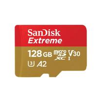 Cartão de memoria 128gb micro sdxc extreme sandisk c/ adaptador