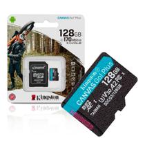 Cartão de Memoria 128Gb MicroSd Cl10 170mb/s Leit CanvasPlus SDCG3/128GB Kingston