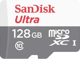 Cartão de memoria 128gb sandisk ultra micro sdxc c/ adaptador sdcqunr-128g-gn6ta