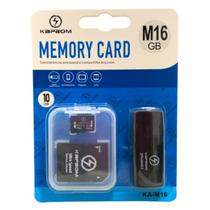 Cartão de Memória 16gb classe 10 com adaptador Usb e Micro Sd Para Musica Video Foto Rápido Seguro